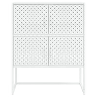Thumbnail for Highboard Weiß 80x35x100 cm Stahl