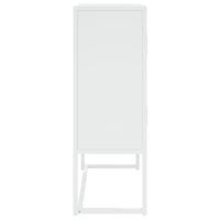 Thumbnail for Highboard Weiß 80x35x100 cm Stahl
