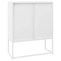 Thumbnail for Highboard Weiß 80x35x100 cm Stahl