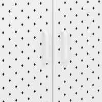 Thumbnail for Highboard Weiß 80x35x100 cm Stahl