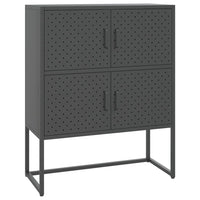 Thumbnail for Highboard Anthrazit 80x35x100 cm Stahl