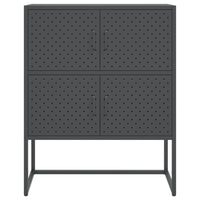 Thumbnail for Highboard Anthrazit 80x35x100 cm Stahl