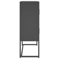 Thumbnail for Highboard Anthrazit 80x35x100 cm Stahl