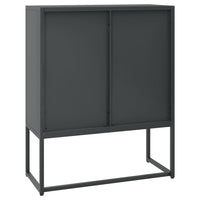 Thumbnail for Highboard Anthrazit 80x35x100 cm Stahl