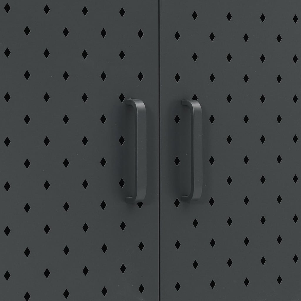 Highboard Anthrazit 80x35x100 cm Stahl
