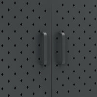 Thumbnail for Highboard Anthrazit 80x35x100 cm Stahl