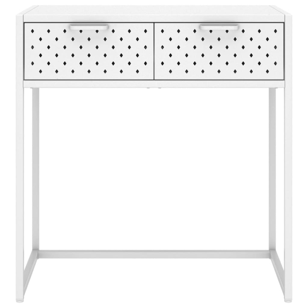 Konsolentisch Weiß 72x35x75 cm Stahl