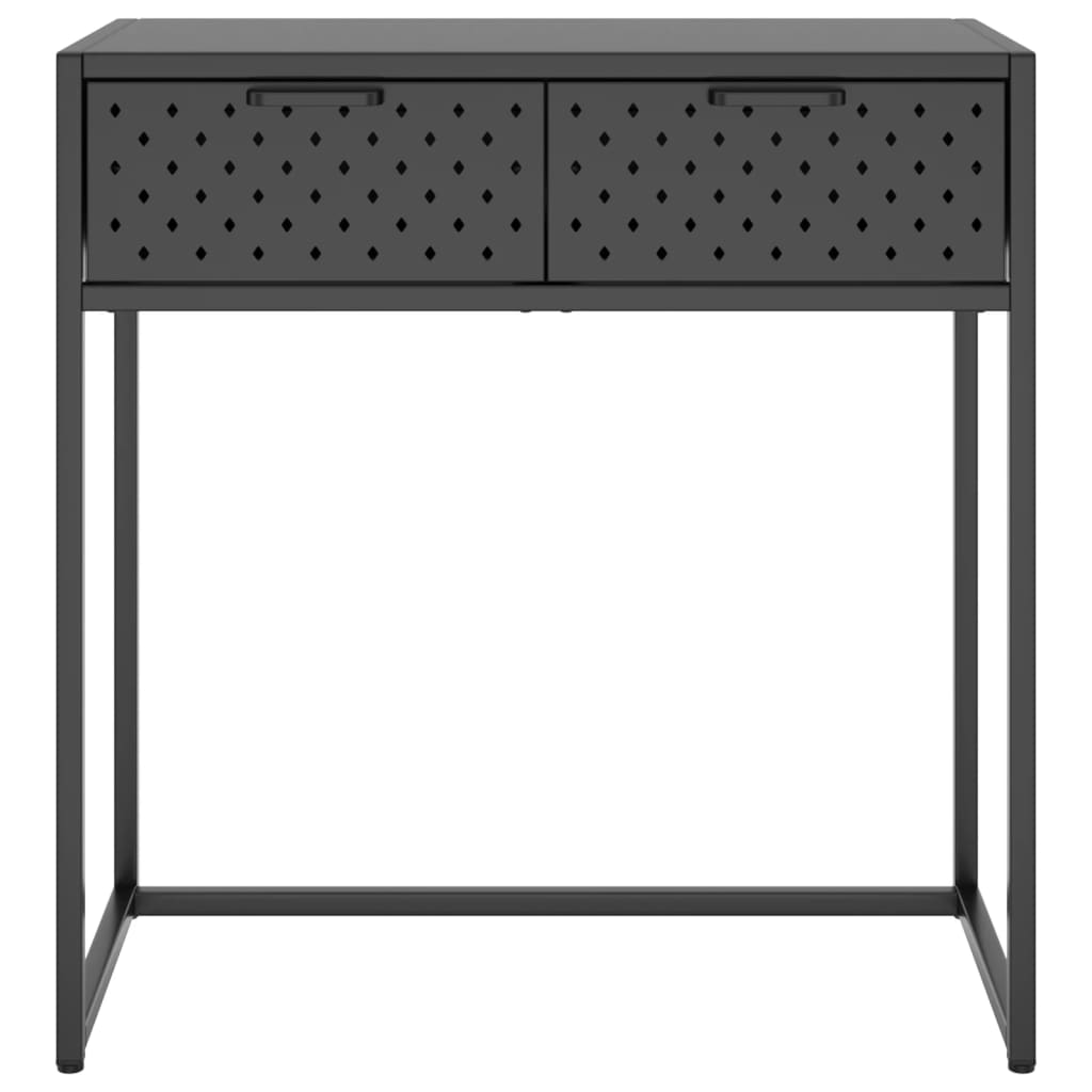 Konsolentisch Anthrazit 72x35x75 cm Stahl