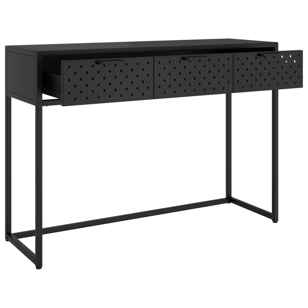 Konsolentisch Schwarz 106x35x75 cm Stahl