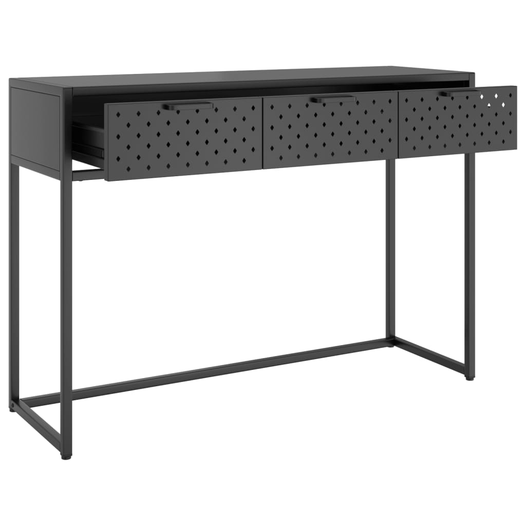 Konsolentisch Anthrazit 106x35x75 cm Stahl