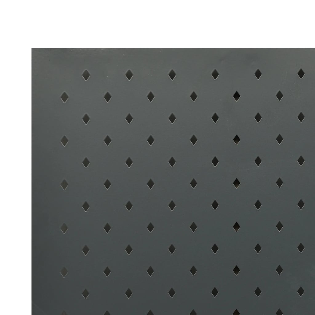 3-tlg. Raumteiler Anthrazit 120x180 cm Stahl