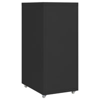 Thumbnail for Aktenschrank mit Rollen Schwarz 28x41x69 cm Metall
