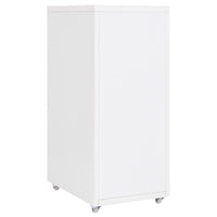 Thumbnail for Aktenschrank mit Rollen Weiß 28x41x69 cm Metall