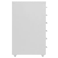 Thumbnail for Aktenschrank mit Rollen Grau 28x41x69 cm Metall