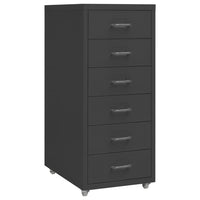 Thumbnail for Aktenschrank mit Rollen Anthrazit 28x41x69 cm Metall