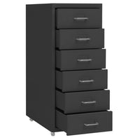 Thumbnail for Aktenschrank mit Rollen Anthrazit 28x41x69 cm Metall