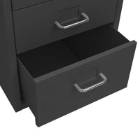 Thumbnail for Aktenschrank mit Rollen Anthrazit 28x41x69 cm Metall