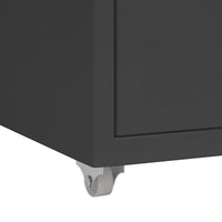 Thumbnail for Aktenschrank mit Rollen Anthrazit 28x41x69 cm Metall