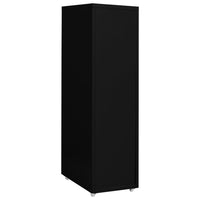 Thumbnail for Aktenschrank mit Rollen Schwarz 28x41x109 cm Metall