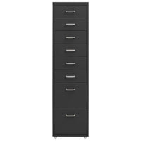 Thumbnail for Aktenschrank mit Rollen Anthrazit 28x41x109 cm Metall