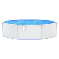 Thumbnail for Pool mit Stahlwand Rund 550x120 cm Weiß