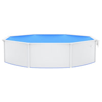 Thumbnail for Pool mit Stahlwand Rund 550x120 cm Weiß