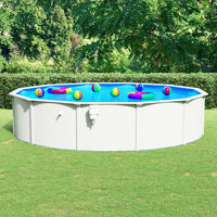 Thumbnail for Pool mit Stahlwand Rund 550x120 cm Weiß