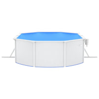 Thumbnail for Pool mit Stahlwand Oval 490x360x120 cm Weiß