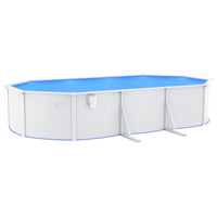 Thumbnail for Stahlwand-Pool Oval 610x360x120 cm Weiß