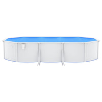 Thumbnail for Stahlwand-Pool Oval 610x360x120 cm Weiß