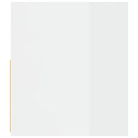 Thumbnail for Nachttische 2 Stk. mit LEDs Hochglanz-Weiß 60x35x40 cm