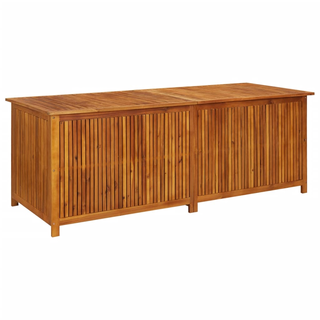 Garten-Aufbewahrungsbox 200x80x75 cm Massivholz Akazie
