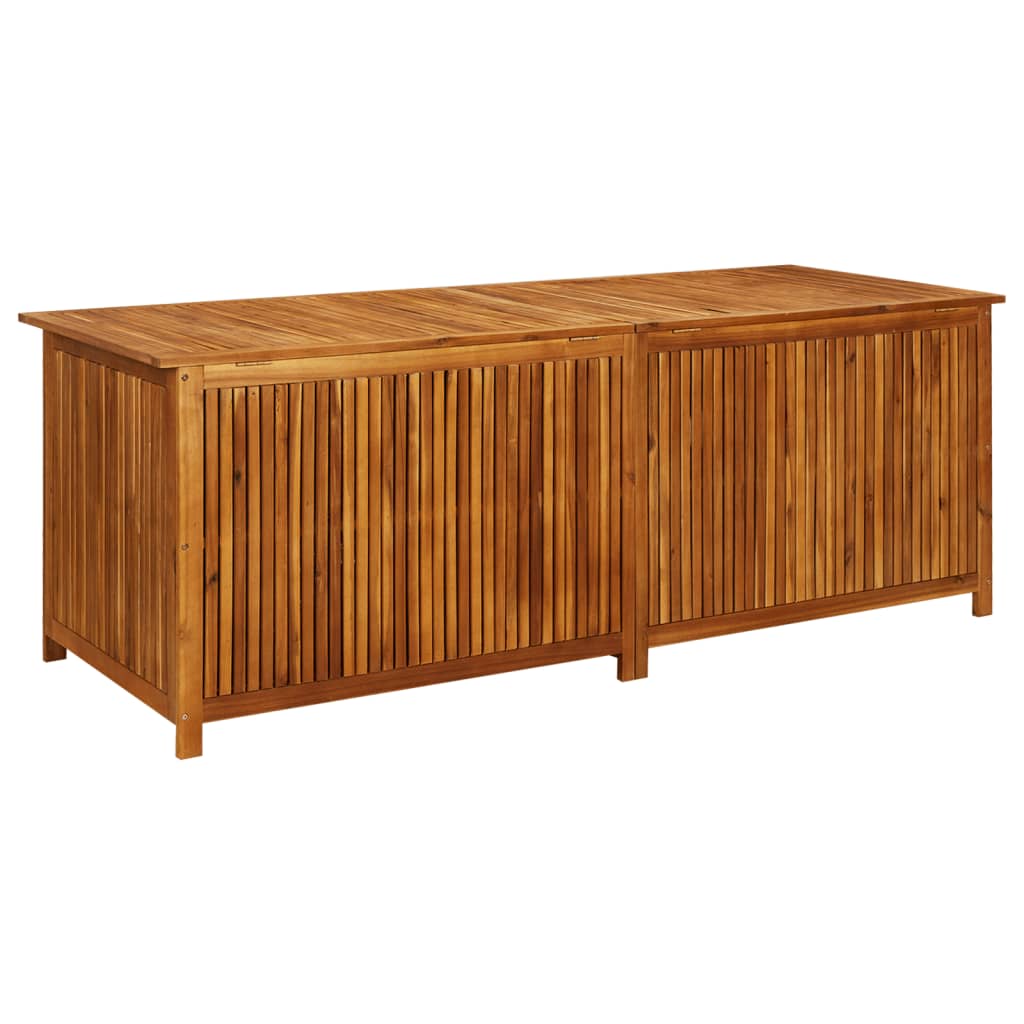 Garten-Aufbewahrungsbox 200x80x75 cm Massivholz Akazie