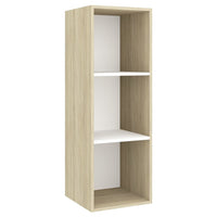 Thumbnail for 3-tlg. TV-Schrank-Set Weiß Sonoma-Eiche Spanplatte