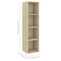 Thumbnail for 3-tlg. TV-Schrank-Set Sonoma-Eiche Spanplatte