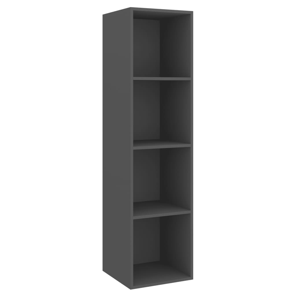 4-tlg. TV-Schrank-Set Grau Spanplatte