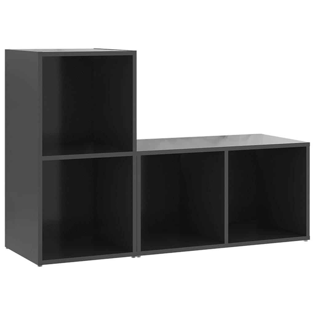 TV-Schränke 2 Stk. Grau 72x35x36,5 cm Spanplatte