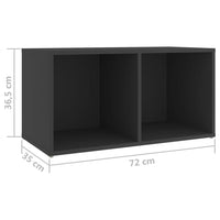 Thumbnail for TV-Schränke 2 Stk. Grau 72x35x36,5 cm Spanplatte
