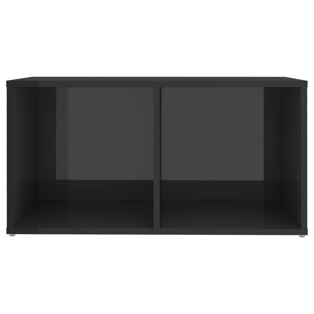 TV-Schränke 2 Stk. Hochglanz-Grau 72x35x36,5 cm Spanplatte