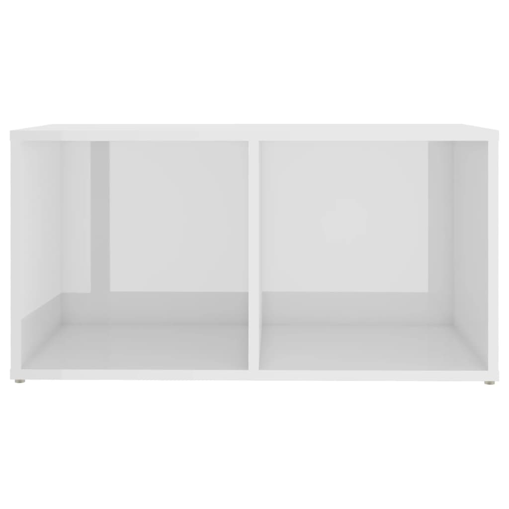 TV-Schränke 4 Stk. Hochglanz-Weiß 72x35x36,5 cm Spanplatte