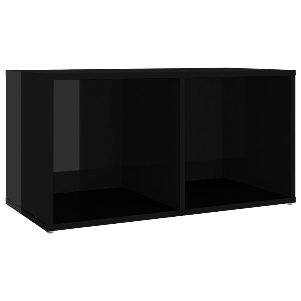 TV-Schränke 4 Stk. Hochglanz-Schwarz 72x35x36,5 cm Spanplatte