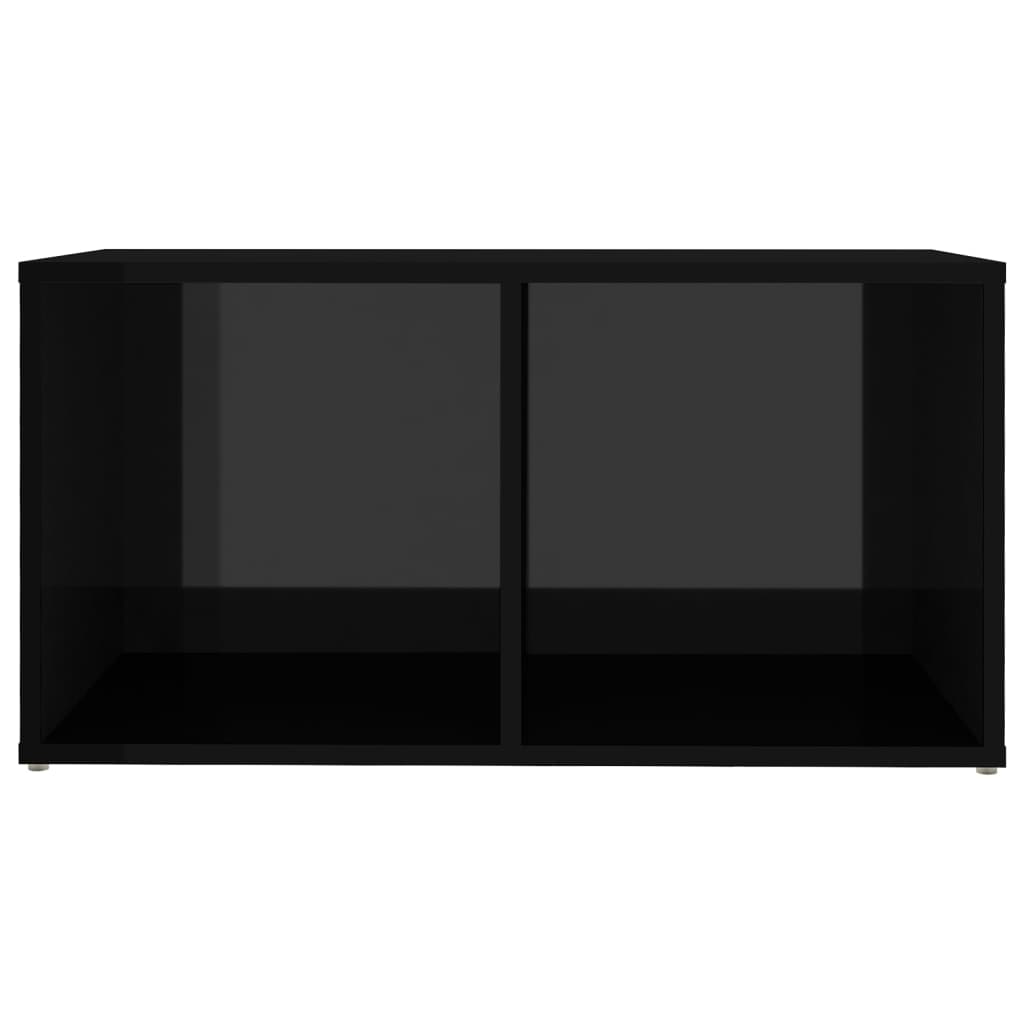 TV-Schränke 4 Stk. Hochglanz-Schwarz 72x35x36,5 cm Spanplatte