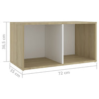 Thumbnail for 6-tlg. TV-Schrank-Set Weiß Sonoma-Eiche Spanplatte