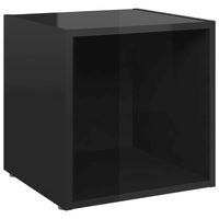 Thumbnail for 8-tlg. TV-Schrank-Set Hochglanz-Schwarz Spanplatte