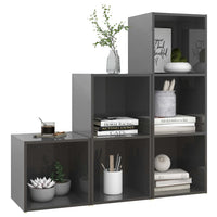 Thumbnail for 3-tlg. TV-Schrank-Set Hochglanz-Grau Spanplatte