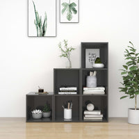 Thumbnail for 3-tlg. TV-Schrank-Set Hochglanz-Grau Spanplatte