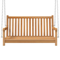 Thumbnail for Hollywoodschaukel Massivholz Teak 114x60x64 cm