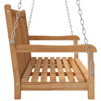 Thumbnail for Hollywoodschaukel Massivholz Teak 114x60x64 cm