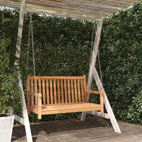Thumbnail for Hollywoodschaukel Massivholz Teak 114x60x64 cm