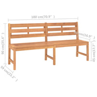 Thumbnail for Gartenbank 180 cm Massivholz Teak